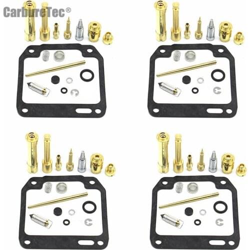 For YAMAHA XJR400 1993 1994 1995 - 1999 XJR 400 Carb Carburetor Repair Kit Chamber Seal Gasket Float Valve Needle Seat 4 Sets