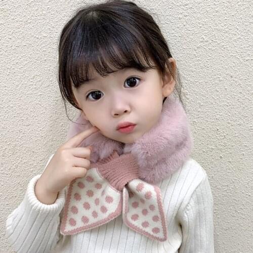 Scarves Baby Scarf Children Child Winter Girl 2021 Faux Fur Bufanda De Punto Kids Scarf Neck