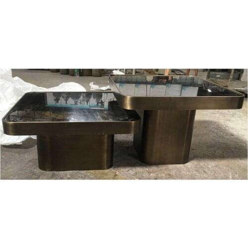 Light luxury coffee table combination model room height creative set several reception negotiation tables