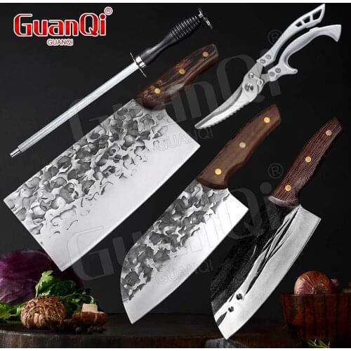 Traditional Forge Kitchen Chef Knife Stainless Steel Butcher Chopping Slicing Knife Household Fish Bone Meat Cleaver For Chicken