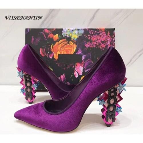 Замшевые туфли-лодочки VIISENANTIN China At AliExpress