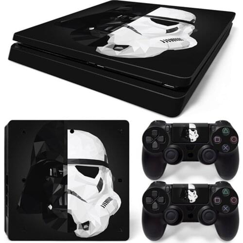 Marvel Iron man Star Wars Vinyl Skin Sticker for PS4 Slim Console and 2 Controllers Decal Cover Game Accessories