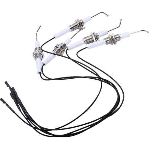 Ignition Part Plug Ceramic Electrode Igniter With Wire 30cm In Round 2.3mm Terminal 5Pcs/Lot