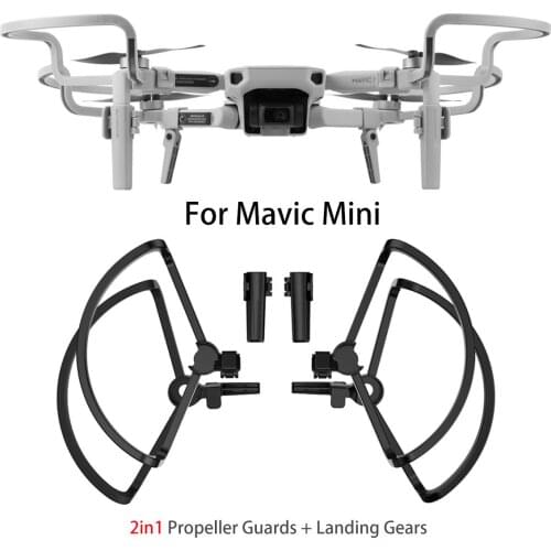 Propeller Guards Protectors Shielding Rings with Landing Gears Support Leg Protector for DJI Mavic Mini Drone Accessories