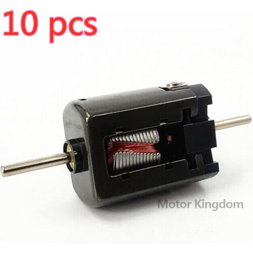 10pcs Original Mabuchi Dual Shaft Micro 010 Motor DC 6V-12V 28000RPM High Speed Dual axis Electric Motor DIY Toy Car