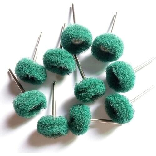 10pcs Polishing Wheel Buffing Pad Brush Jewelry Metal Micro-Electronic Dremel Accessories for Rotary Tools Nylon Polishing Pads