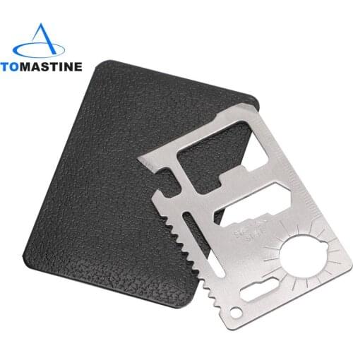 11 in 1 Multi-function Swiss Knife for Outdoor Camping Survival hunting Military Credit Card Knife SOS Pocket Army Knife Tools