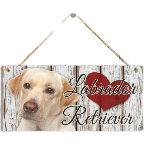 12 Types Wooden Hanging sign Pet Dog Tags nameplate Lovely Friendship Animal Sign Plaques Wall Decor Home Decoration