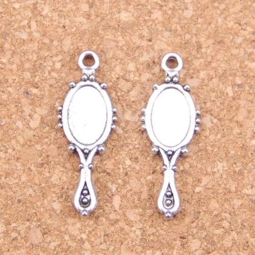 145pcs Charms devil mirror 27x10mm Antique Pendants,Vintage Tibetan Silver Jewelry,DIY for bracelet necklace