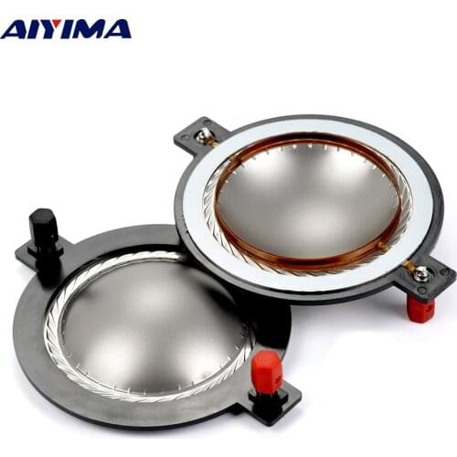 AIYIMA 2Pcs 74.5mm Treble Speaker Voice Coil Titanium Film Tweeter Audio Voice Diaphragm DIY Sound Speaker Parts Accessories