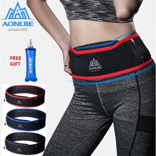 AONIJIE W938S Slim Jogging Running Waist Belt Bag Pack Travel Money Trail Marathon Gym Workout Fitness 6.9" Mobile Phone Holder
