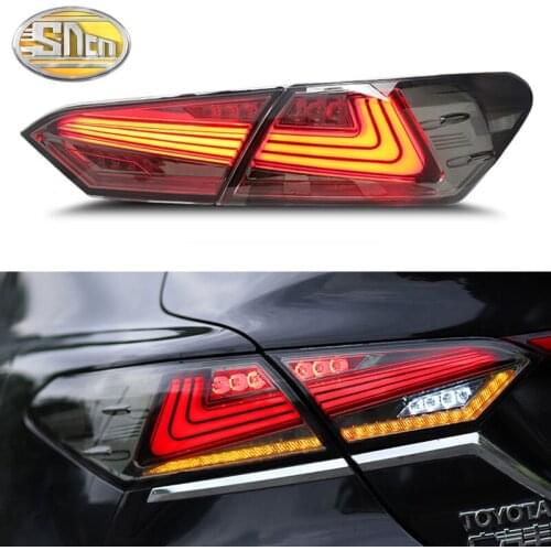 Car styling 2pcs Brake Reverse lamp Taillight LED Tail Light Assembly Lamp rear parking light for Toyota camry 2018 2019 2020