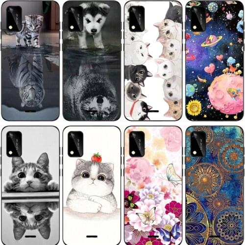 For BQ 5745L CLEVER Case Rose Wolf Cute Patterned Cover Soft Silicon Phone Case for BQ 5745L Clever Top Quality