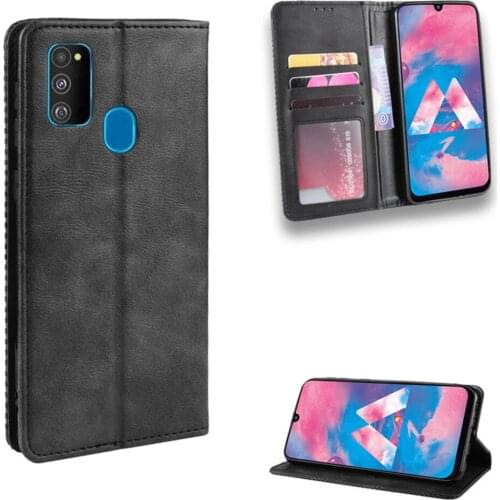 For Samsung Galaxy M30S Case Luxury PU Leather Wallet Magnetic Adsorption Case For Samsung M30S M307F SM-M307F Phone Bags