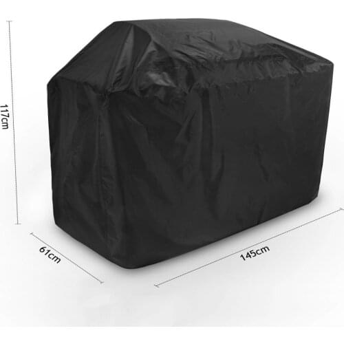 145*61*117cm Black Waterproof BBQ Cover BBQ Accessories Grill Cover Anti Dust Rain Gas Charcoal Electric Barbeque Grill