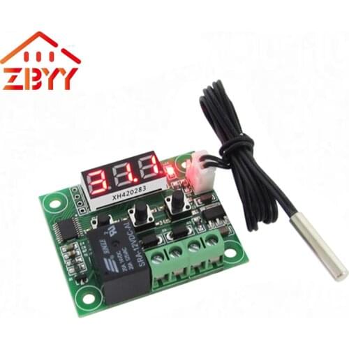 Digital Thermostat Acrylic Shell with Button for W1209 Digital LED DC 12V Temperature Control Switch Module Controller Board