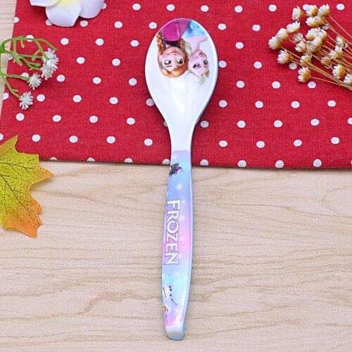 Frozen Dinnerware Disney Childrens Tableware Cute Fashion Kitchen Supplies Cartoon Spoon 17.7cm