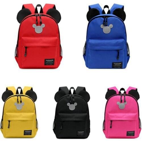 Disney Mickey Children Backpacks kindergarten Schoolbag Kids Backpack Children School Bags Baby Girls Boys Backpacks