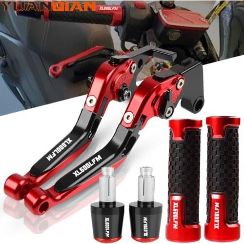 For HONDA XL600LMF XL600 LMF 1985 1986 Motorcycle Adjustable Brake Clutch Levers 7/8'' 22mm CNC Handle bar grip ends Accessories