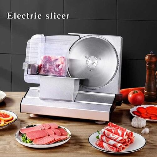 Electric Food Slicer 220V Household Desktop Fruit Lamb and Beef Slicers 0-22mm Bread Ham Vegetable Meat Cutting Machine