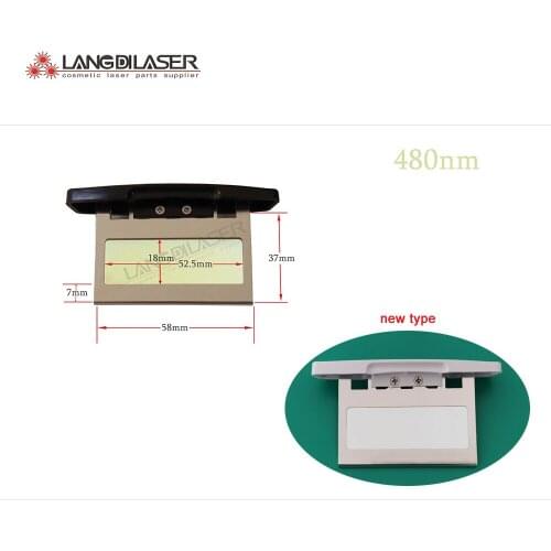 480nm~1200nm filter , IPL optic filters with plastic for OPT Machine Hair Removal