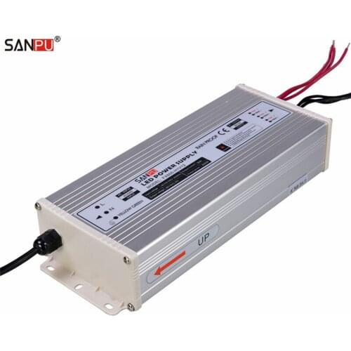 SANPU SMPS 600w 12v LED Power Supply 50a Constant Voltage Switching Driver 220v 230v ac dc Lighting Transformer Rainproof IP63