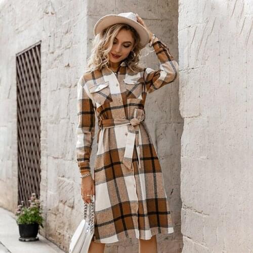 Kalenmos Women's Plaid Coats