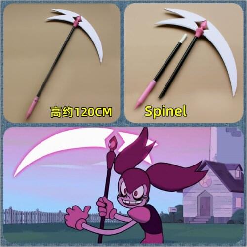 Anime Steven Universe Spinel Cosplay Prop PVC Sickle Gem Rejuvenator Spinel Cosplay Scythe Costume Props Carnival Replica Weapon