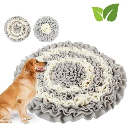 Dog Sniffing Training Mat Round Washable Blanket Pet Stress Training Relieving Nosework Mat Dog Product Supplies