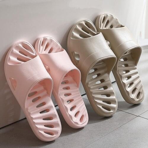 Summer Home Slippers Wholesale Womens Soft Bottom Non-slip Bathroom Leaking Quick dry Slippers Lollow Home Slipper Dropshipping