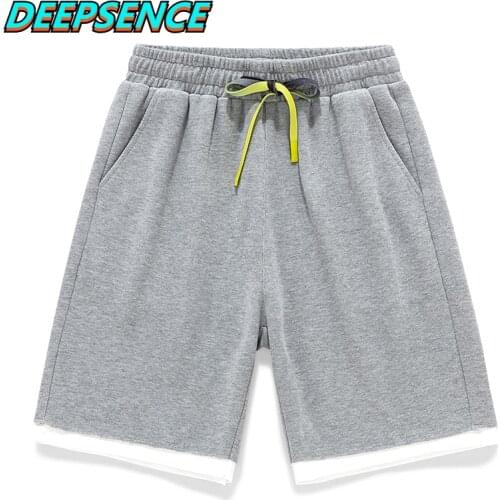 Summer New Casual Shorts Men 2021 Drawstring Kroean Fashion Loose Outdoor Sports Breathable Beach Knee Length Shorts Pants Men