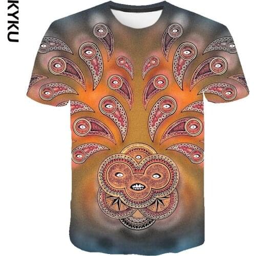 KYKU Newest 3D Printed Psychedelic t shirt Men Women Summer Abstract Geometric T shirt Summer Funny Short Sleeve Casual Tops