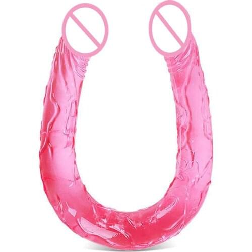 Soft Silicone 45cm big Double Dildo Plastic Penis,Super Long Dildo realistic Cock Lesbian Sex Toys,Large Dildo Adult Sex Product