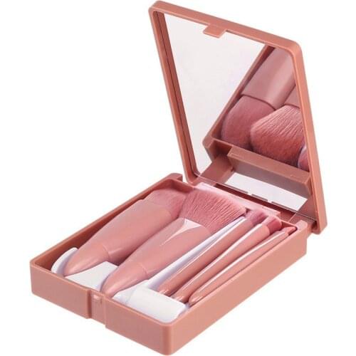 5pcs/box Makeup Brush Set Cosmetic Powder Eyeshadow Foundation Blusher Blending Portable Beauty Makeup Brushes Kits