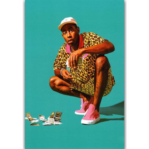 New Tyler, the Creator Hip Hop Rap Music-Silk Art Poster Wall Sicker Decoration Gift