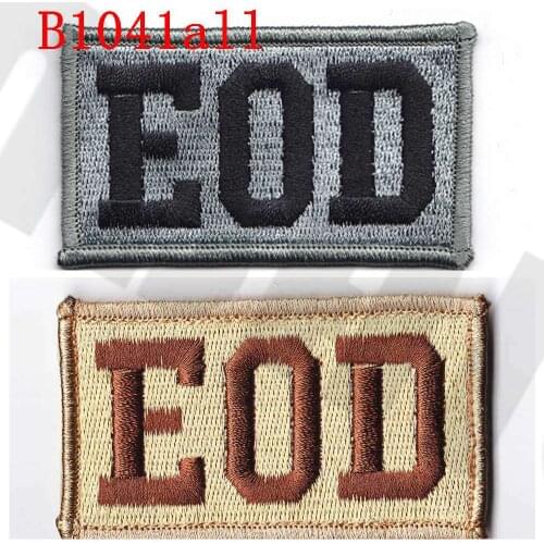 Full Embroidery patch U.S.NAVY EOD Morale tactics Military