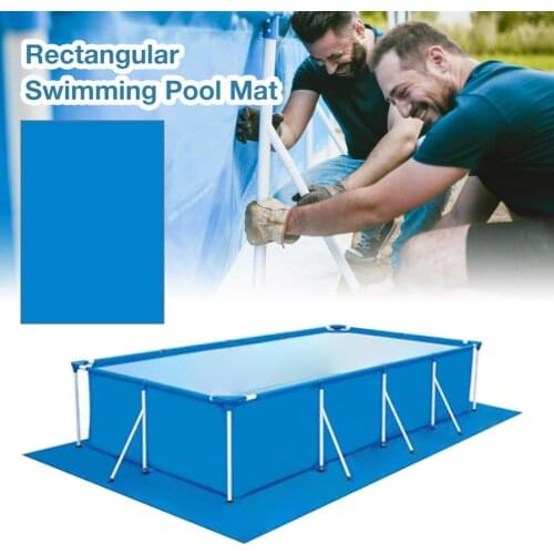 Rectangular Pool Mat 250x340CM Inflatable Swimming Pool Ground Cloth Protection Cover Heat Insulation Film Pool Accessories
