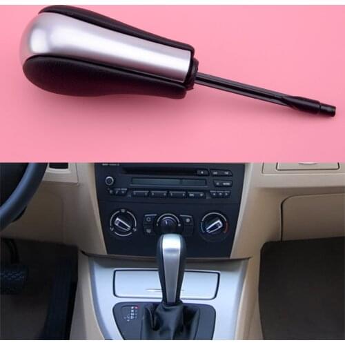 Silver Automatic Gear Shift Stick Knob Handle Fit For BMW 3 5 7 Z3 X5 X3 Series