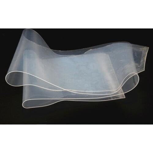 Thin silicone sheet sheet 0.1/0.2/0.3/0.4/0.5/0.6/0.8/1mm thick transparent rubber heat resistant silica film self adhesive 1pcs