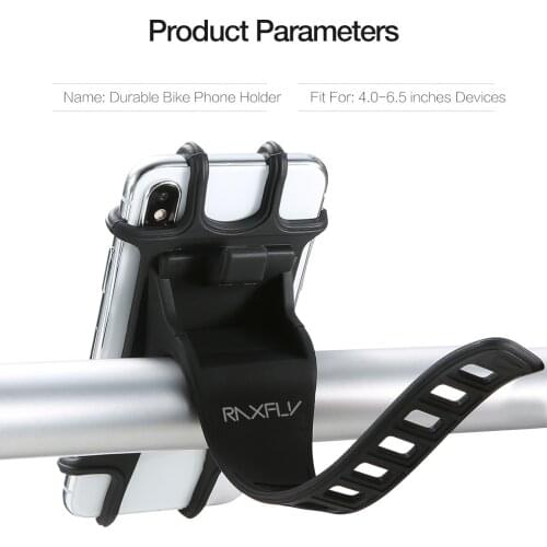 Bicycle Phone Holder for iPhone 7 XS Max Samsung Xiaomi 9 Universal Phone Silicone Holder Bike Handlebar Stand Support Bracket
