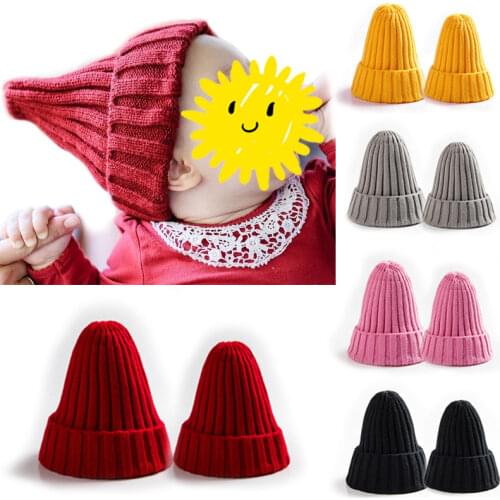 Knitted Kids Beanie Cap Infant Baby Boy Girl Hat Warm Children Baby Autumn Winter Girls Hat for Kids Toddler Muts Bonnet Enfant