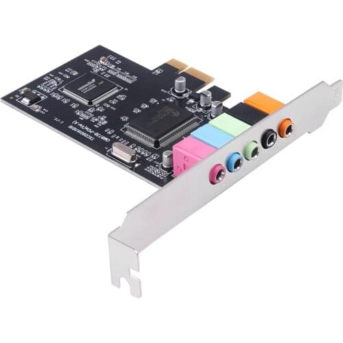 PCI Sound Card 5.1CH 5.1 Channel CMI8738 Chipset Audio Interface PCI-E 5.1 Stereo Digital Card Desktop Sound Card