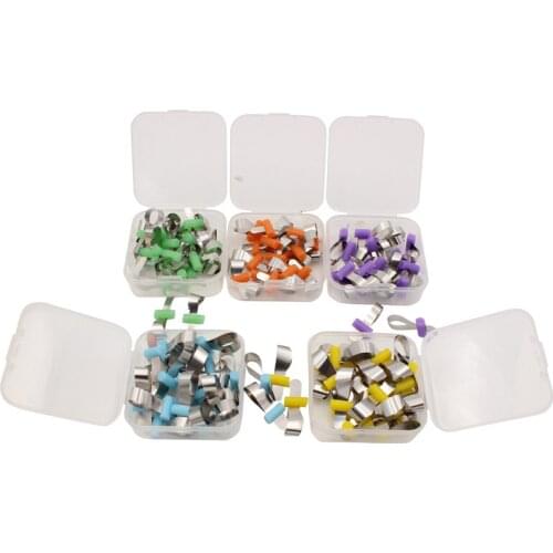 20Pcs Dental Forming Sheet Metal Matrix Matrices Band Retainerless With Rubber Retainer Dental Orthodontic Material Matrice