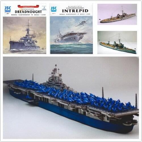 U.S Fearless Aircraft carrier 3D paper model class Aegis destroyer warship toy paper art