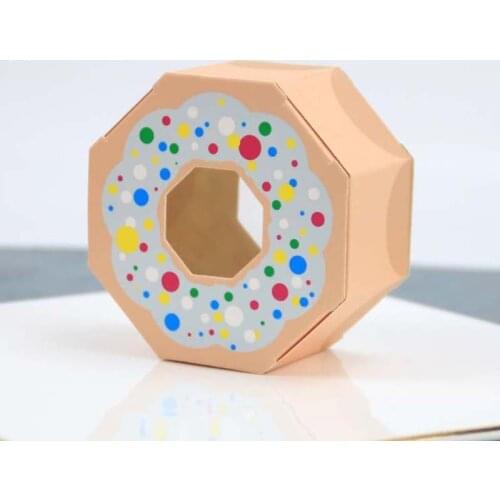50pcs Baby Shower Candy Hexagon Gift Box Chocolate Packaging Dragees Boxes Birthday Kids Gift Weeding Paper Gift Bags Supplies