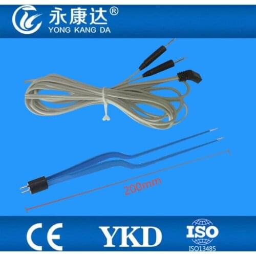Bipolar electrocoagulation tweezers and cable