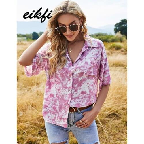 Женские короткие рубашки EIKFI China At AliExpress