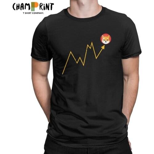 Shiba Inu Token Crypto Hodler Coin Cryptocurrency T-Shirt Men Funny 100% Cotton Tees Short Sleeve T Shirts Plus Size Clothes