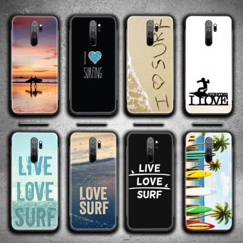 I love surfing Phone Case for Redmi 9A 9 8A 7 6 6A Note 10 9 8 8T Pro Max K20 K30 Pro