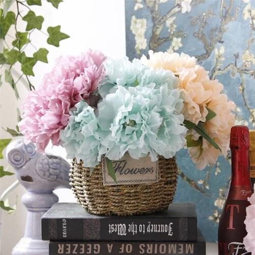 Artificial Bouquet 5 Heads Wedding Buch Silk Rose Fake Flowers Vogue Home Party Decor